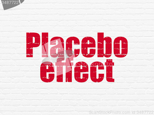 Image of Healthcare concept: Placebo Effect on wall background