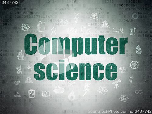 Image of Science concept: Computer Science on Digital Paper background