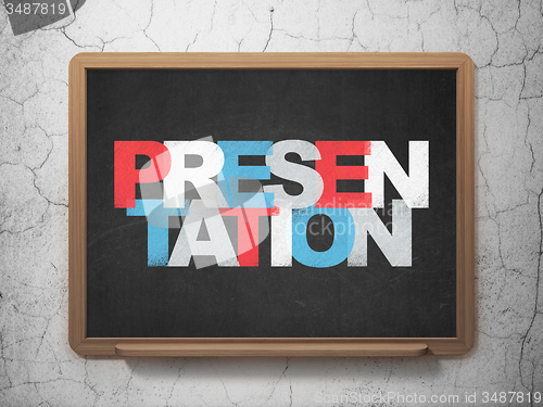 Image of Marketing concept: Presentation on School Board background