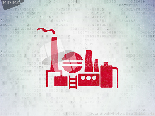 Image of Manufacuring concept: Oil And Gas Indusry on Digital Paper background