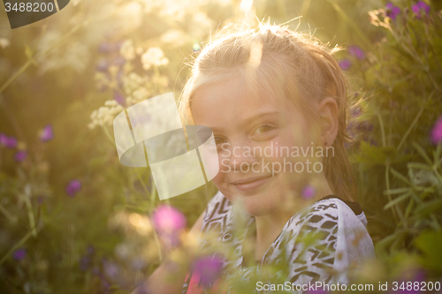 Image of Smiling in summer