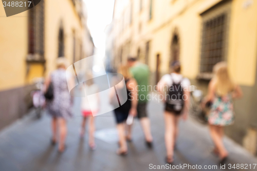 Image of Pedestrians walking