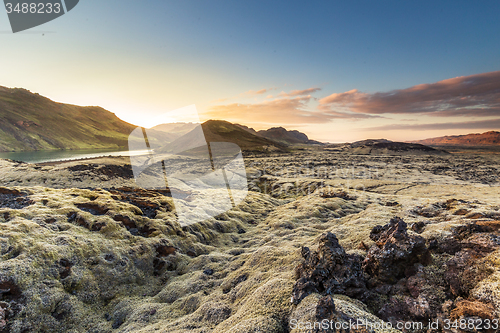 Image of Sunset over Reykjanes