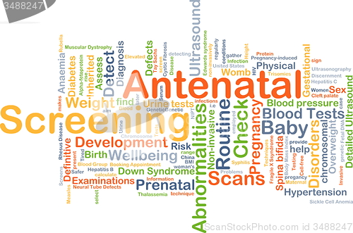 Image of Antenatal screening background concept