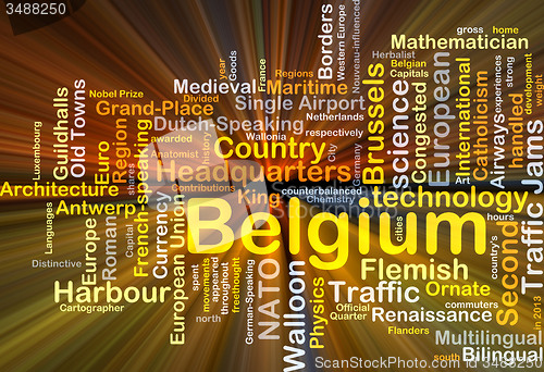 Image of Belgium background concept glowing