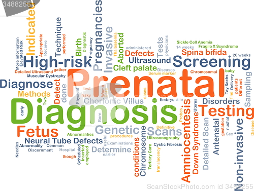 Image of Prenatal diagnosis background concept