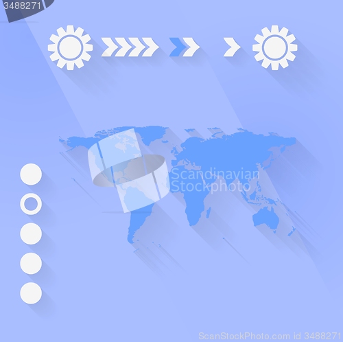 Image of Blue purple flat minimal tech background