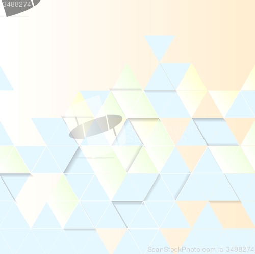 Image of Light geometric technology background. Triangles pattern