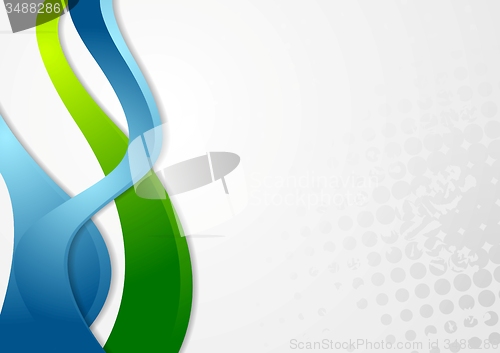 Image of Abstract grunge wavy background