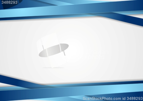 Image of Tech abstract background with blue stripes