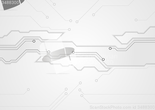 Image of Grey corporate engineering drawing design