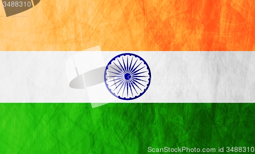 Image of Republic of India grunge flag