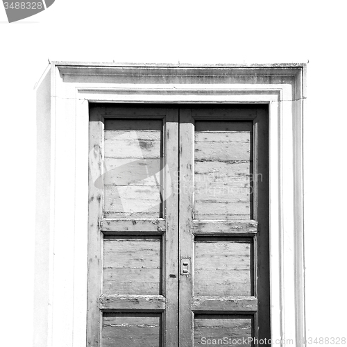 Image of old   door    in italy old ancian wood and traditional  texture 