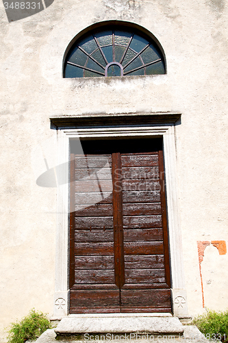 Image of old   door    in italy old ancian wood and  nail