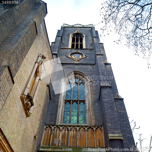 Image of old architecture in england london europe wall and history