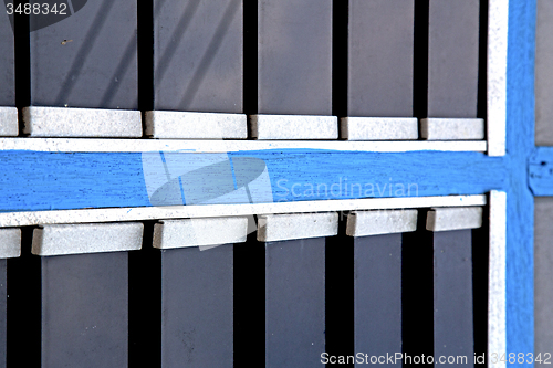 Image of   thailand incision blue  venetian blind