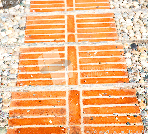 Image of brick in  italy old wall and texture material the background