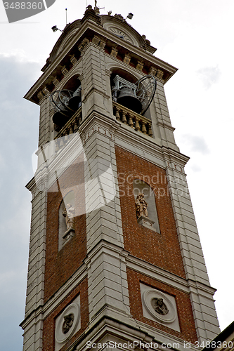 Image of  sunny day    milan   old abstract   italy  statue