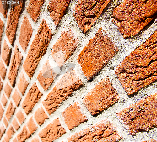 Image of abstract step   brick in  italy old wall and texture material th