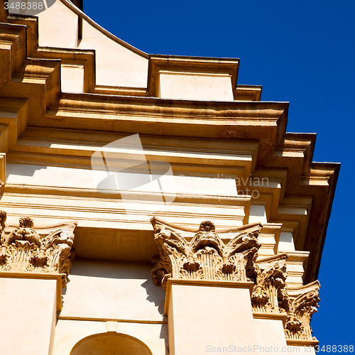 Image of building old architecture in italy europe milan religion       a