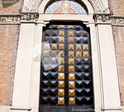 Image of old   door    in italy old ancian wood and traditional  texture 
