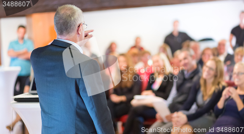 Image of Businessman making a business presentation.