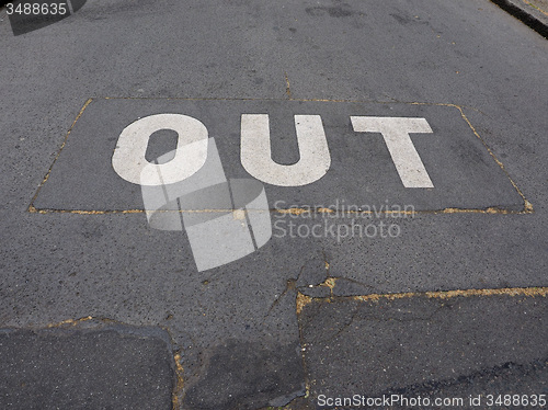 Image of Out sign