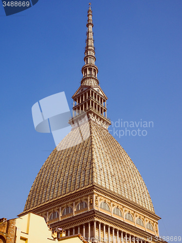 Image of Retro look Mole Antonelliana Turin