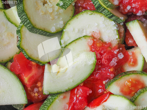 Image of Zucchini with tomato