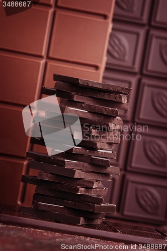 Image of stack of chocolate