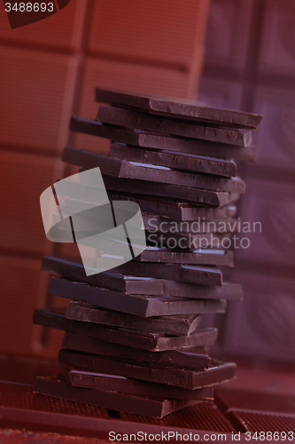 Image of stack of chocolate