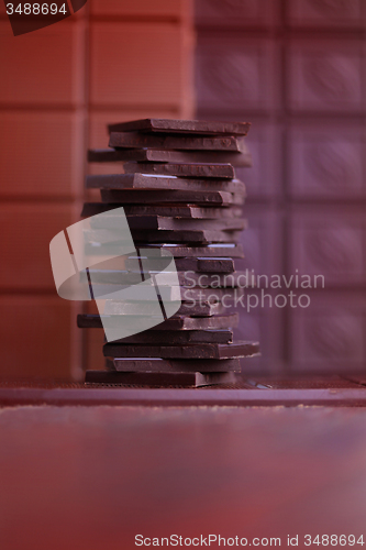 Image of stack of chocolate