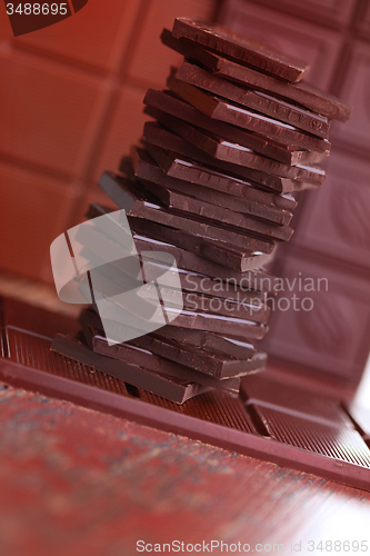 Image of stack of chocolate