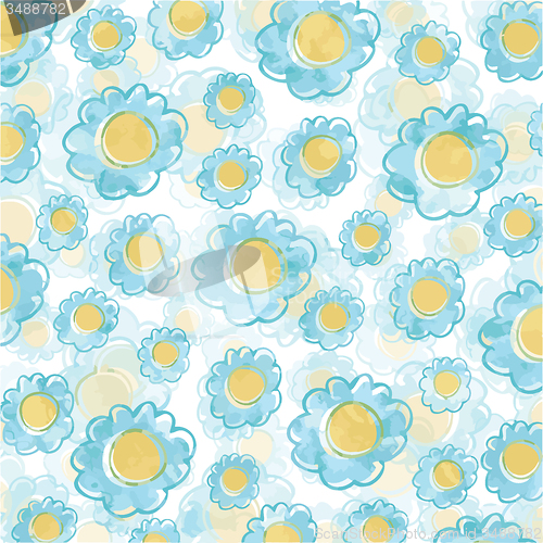 Image of Beautiful blue flower background