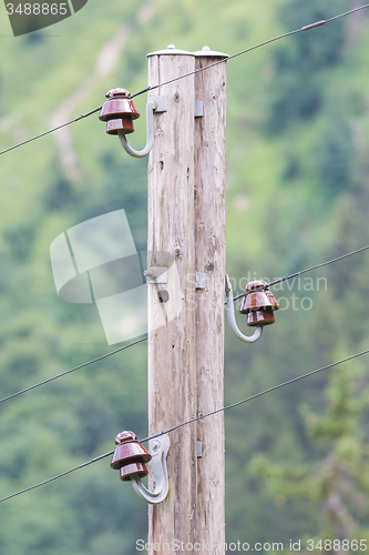 Image of Old electric pillar