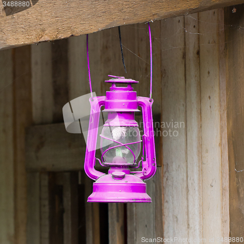 Image of Old pink lantern