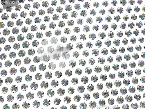 Image of Sparking diamonds isolated on white bacgkround