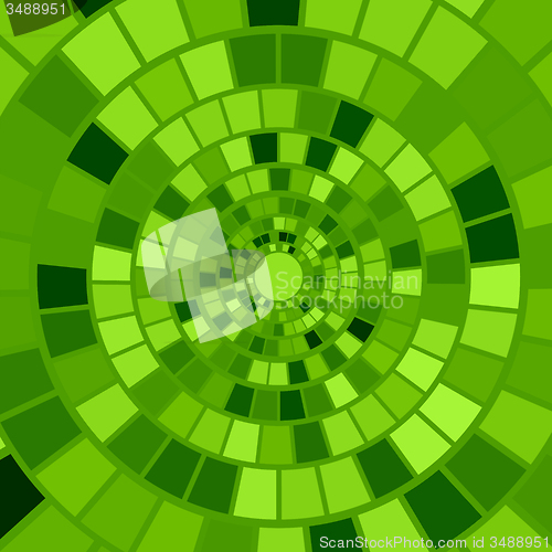 Image of Green Mosaic Background