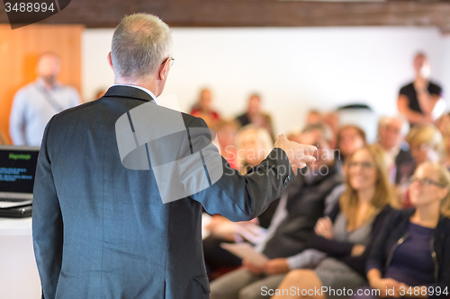 Image of Businessman making a business presentation.