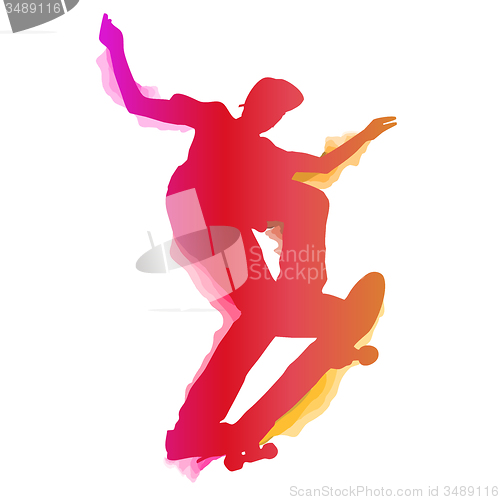 Image of Skateboarder performing a trick