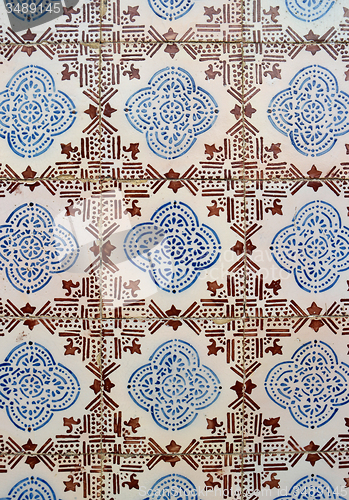 Image of Traditional Portuguese glazed tiles