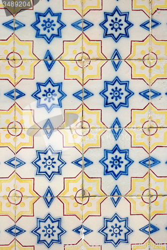 Image of Traditional Portuguese glazed tiles