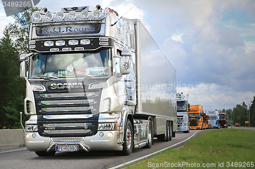 Image of Scania Semi R620 R.U.Route on in Truck Convoy