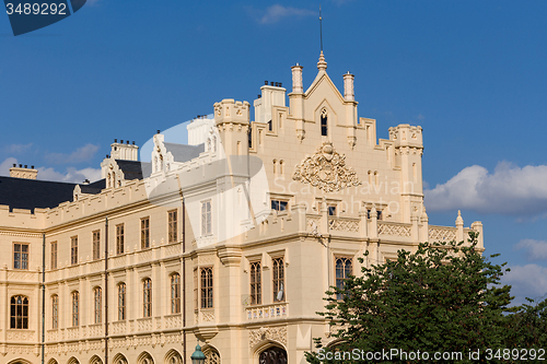 Image of Lednice Castle in South Moravia in the Czech Republic