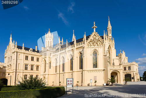 Image of Lednice Castle in South Moravia in the Czech Republic