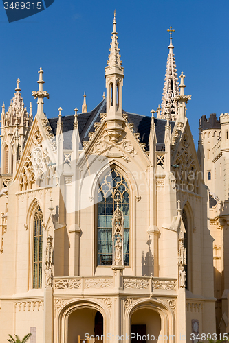 Image of Lednice Castle in South Moravia in the Czech Republic