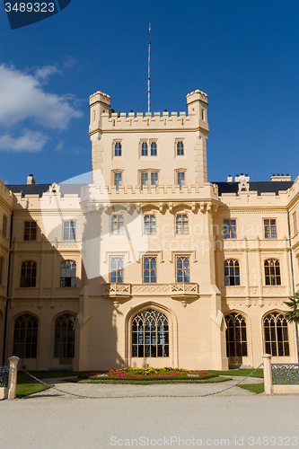 Image of Lednice Castle in South Moravia in the Czech Republic