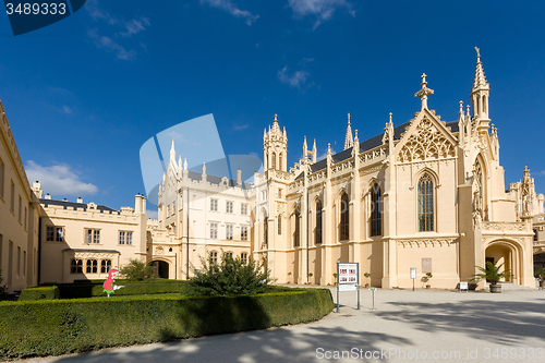 Image of Lednice Castle in South Moravia in the Czech Republic