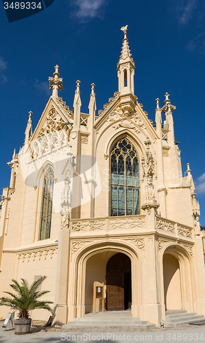 Image of Lednice Castle in South Moravia in the Czech Republic