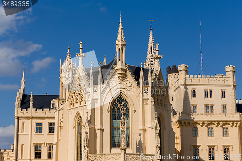 Image of Lednice Castle in South Moravia in the Czech Republic